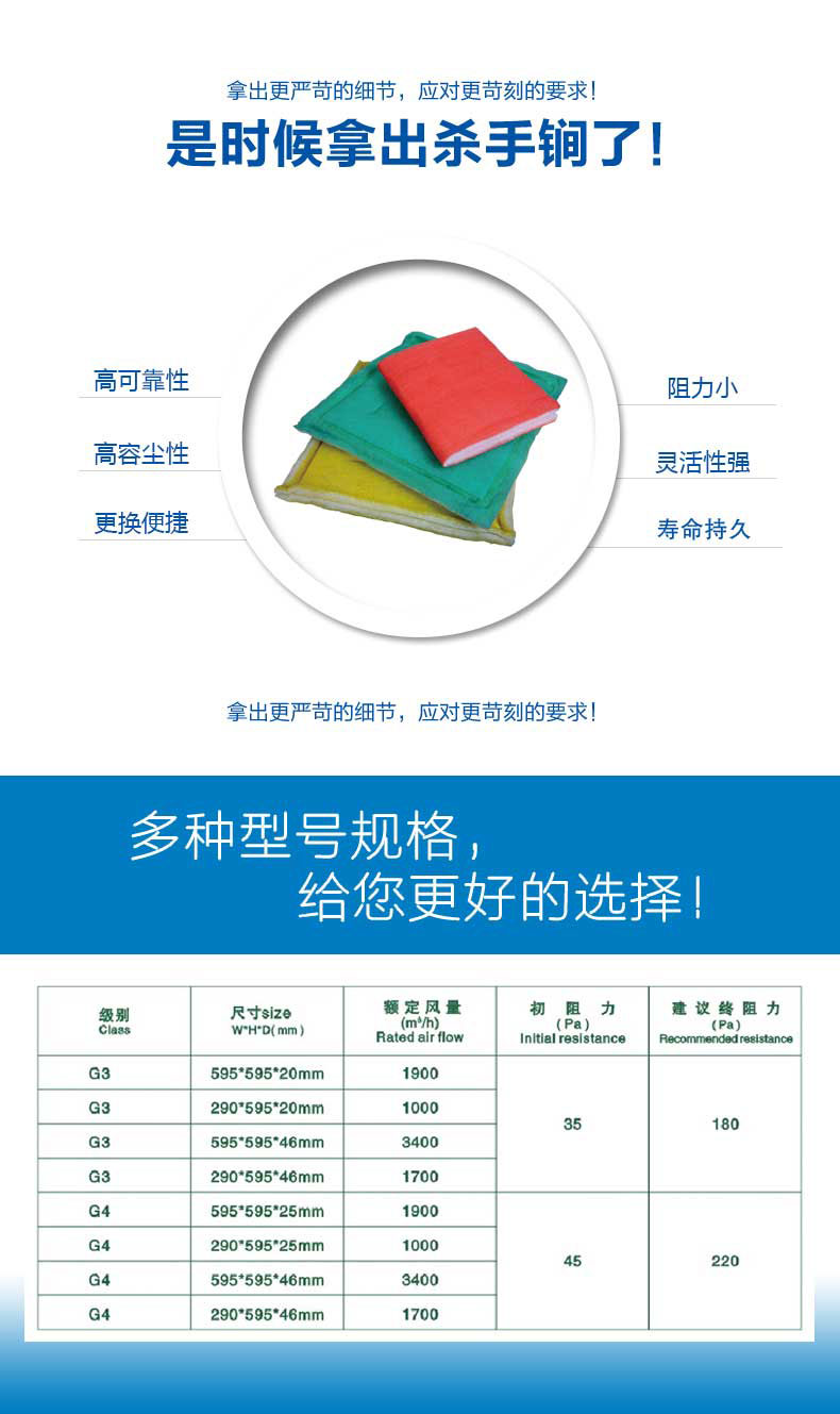 捷霖鐵絲過濾板擁有高可靠性、高容塵性、更換便捷、阻力小，壽命長等產(chǎn)品特色